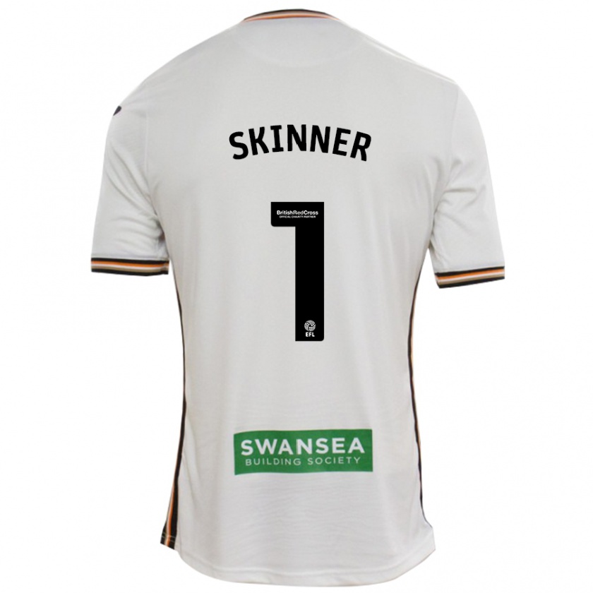 Kandiny Hombre Camiseta Claire Skinner #1 Blanco 1ª Equipación 2024/25 La Camisa Chile