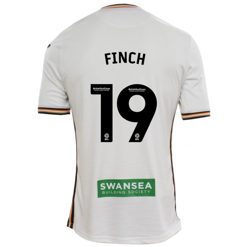 Kandiny Hombre Camiseta Lucy Finch #19 Blanco 1ª Equipación 2024/25 La Camisa Chile