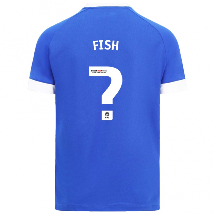 Kandiny Hombre Camiseta Will Fish #0 Azul Cielo 1ª Equipación 2024/25 La Camisa Chile