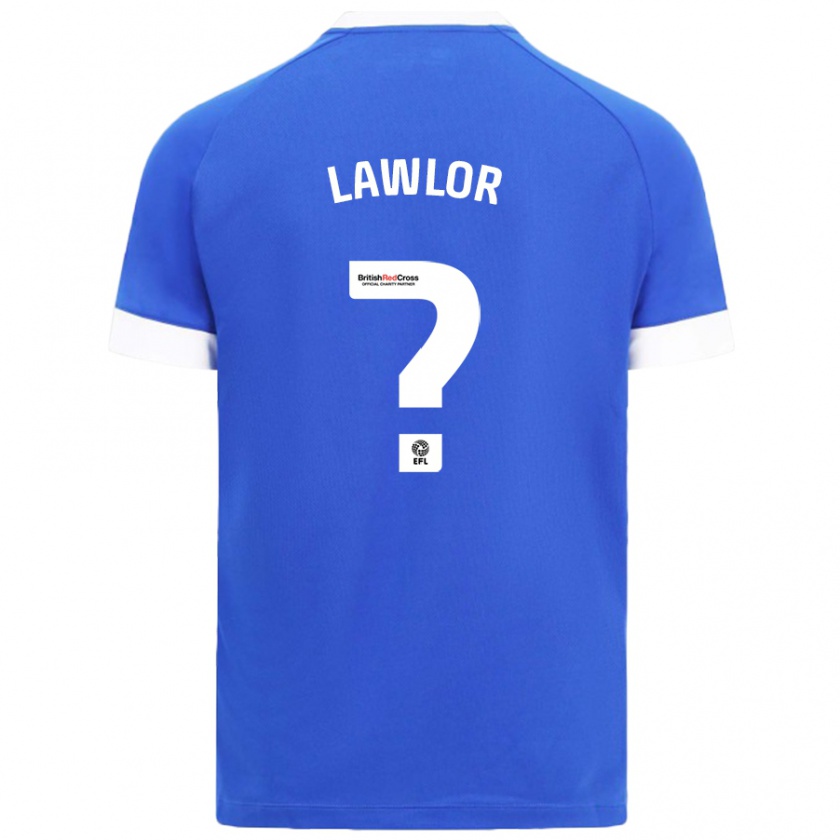 Kandiny Hombre Camiseta Dylan Lawlor #0 Azul Cielo 1ª Equipación 2024/25 La Camisa Chile