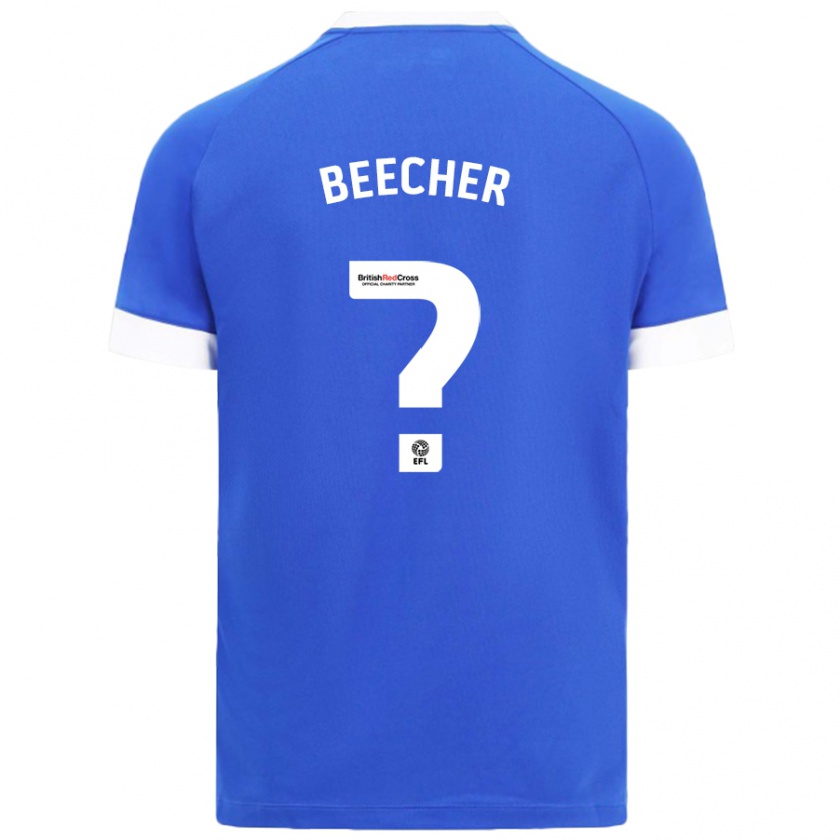 Kandiny Hombre Camiseta Josh Beecher #0 Azul Cielo 1ª Equipación 2024/25 La Camisa Chile