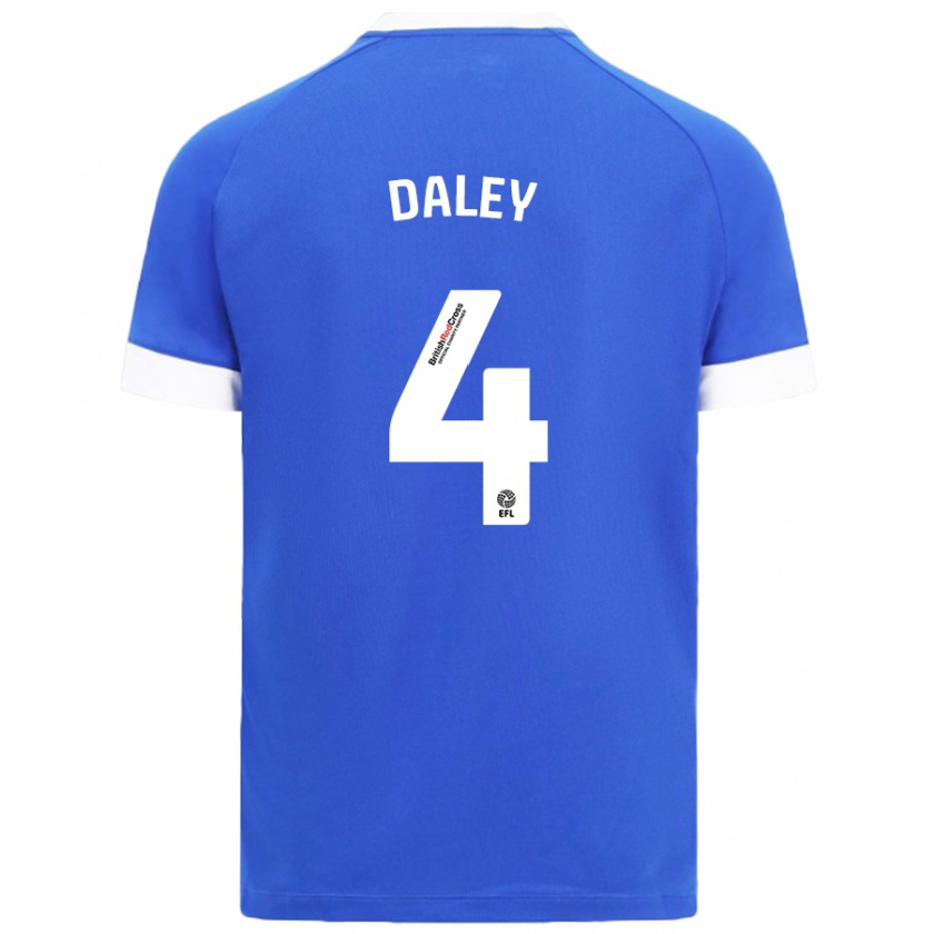 Kandiny Hombre Camiseta Hannah Daley #4 Azul Cielo 1ª Equipación 2024/25 La Camisa Chile