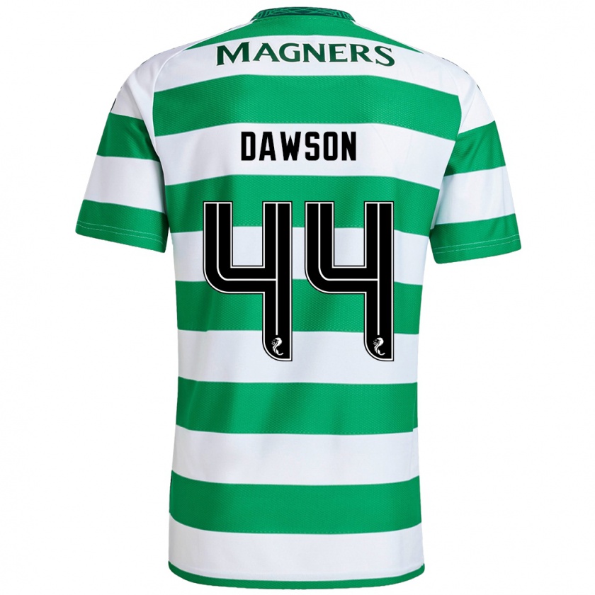 Kandiny Hombre Camiseta Joey Dawson #44 Verde Blanco 1ª Equipación 2024/25 La Camisa Chile