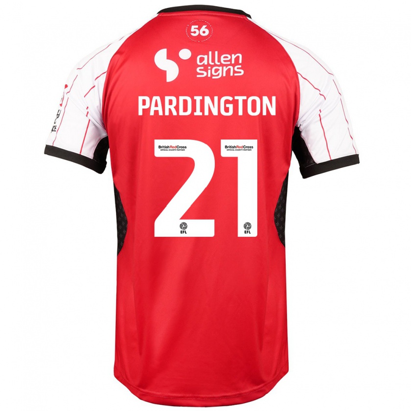 Kandiny Hombre Camiseta Jamie Pardington #21 Blanco 1ª Equipación 2024/25 La Camisa Chile