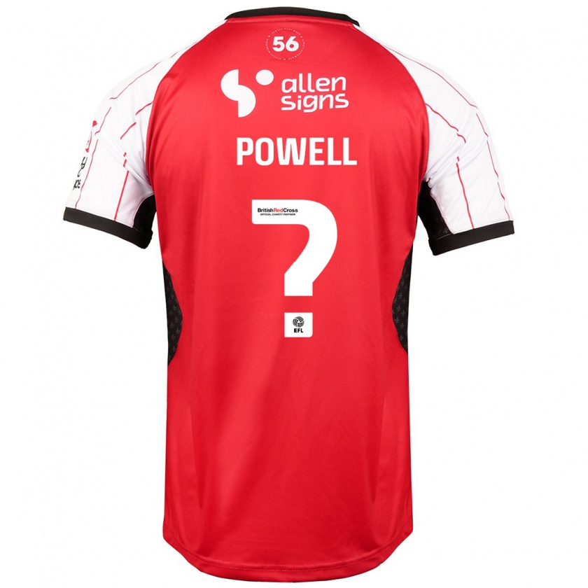 Kandiny Hombre Camiseta Darryl Powell #0 Blanco 1ª Equipación 2024/25 La Camisa Chile