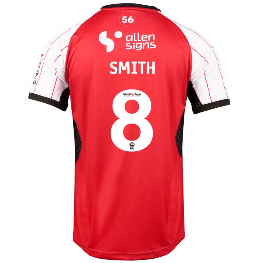 Kandiny Hombre Camiseta Alistair Smith #8 Blanco 1ª Equipación 2024/25 La Camisa Chile