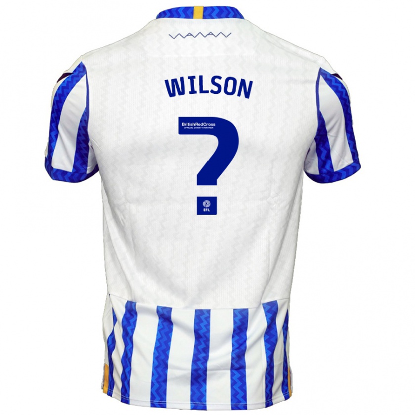 Kandiny Hombre Camiseta Ryan Wilson #0 Azul Blanco 1ª Equipación 2024/25 La Camisa Chile