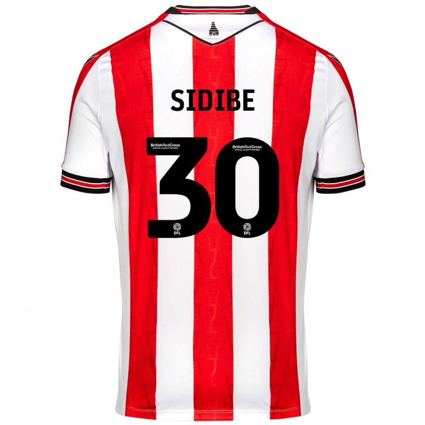 Kandiny Hombre Camiseta Souleymane Sidibe #30 Rojo Blanco 1ª Equipación 2024/25 La Camisa Chile