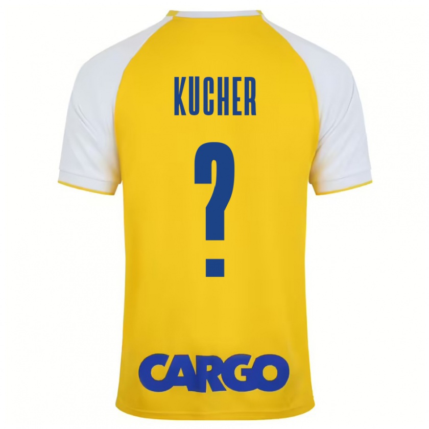 Kandiny Hombre Camiseta Yahonatan Kucher #0 Amarillo Blanco 1ª Equipación 2024/25 La Camisa Chile