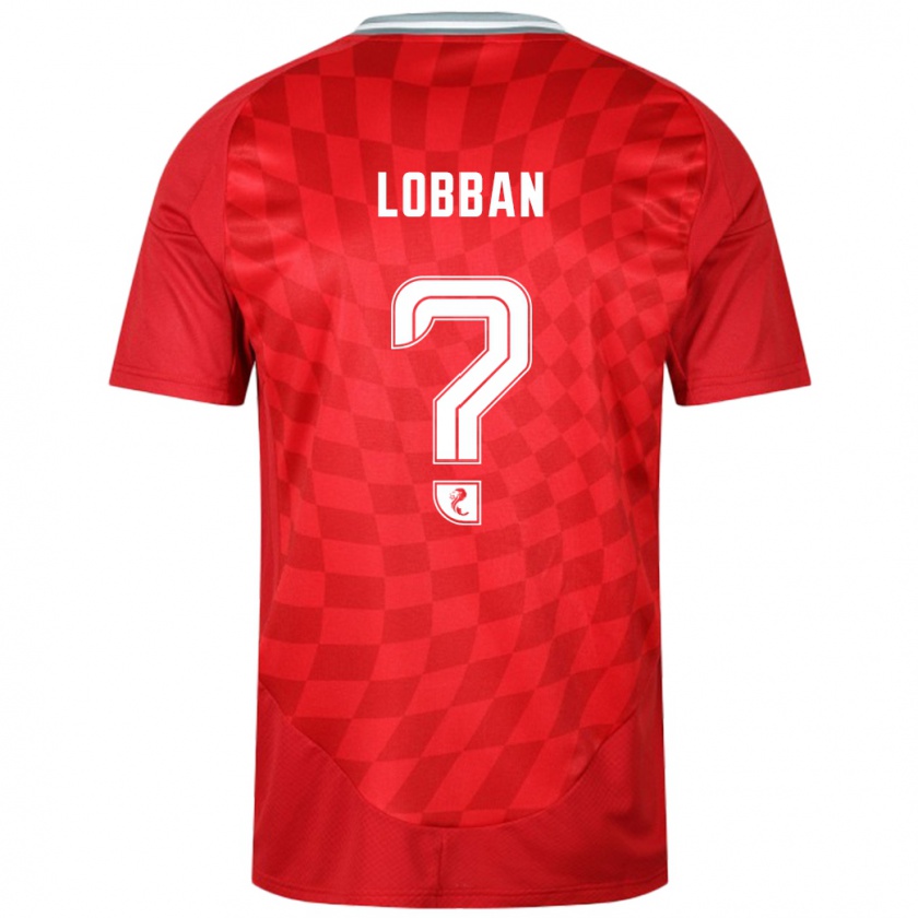 Kandiny Hombre Camiseta Dylan Lobban #0 Rojo 1ª Equipación 2024/25 La Camisa Chile