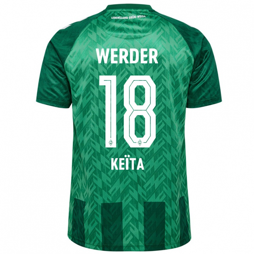 Kandiny Hombre Camiseta Naby Keïta #18 Verde 1ª Equipación 2024/25 La Camisa Chile