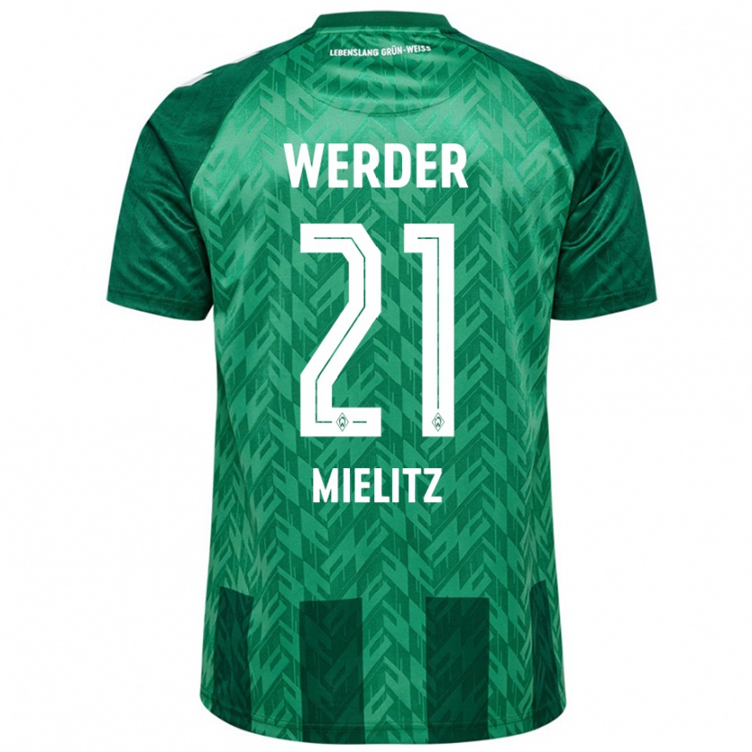 Kandiny Hombre Camiseta Sebastian Mielitz #21 Verde 1ª Equipación 2024/25 La Camisa Chile