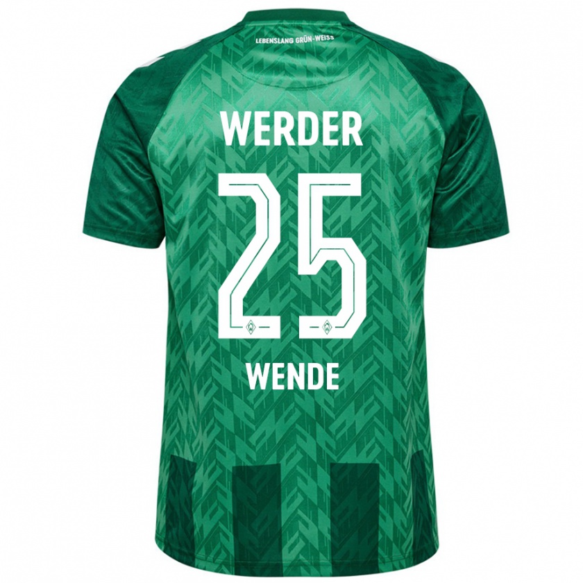 Kandiny Hombre Camiseta Johanna Wende #25 Verde 1ª Equipación 2024/25 La Camisa Chile