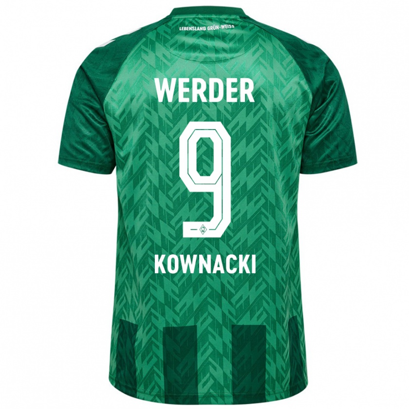 Kandiny Hombre Camiseta Dawid Kownacki #9 Verde 1ª Equipación 2024/25 La Camisa Chile