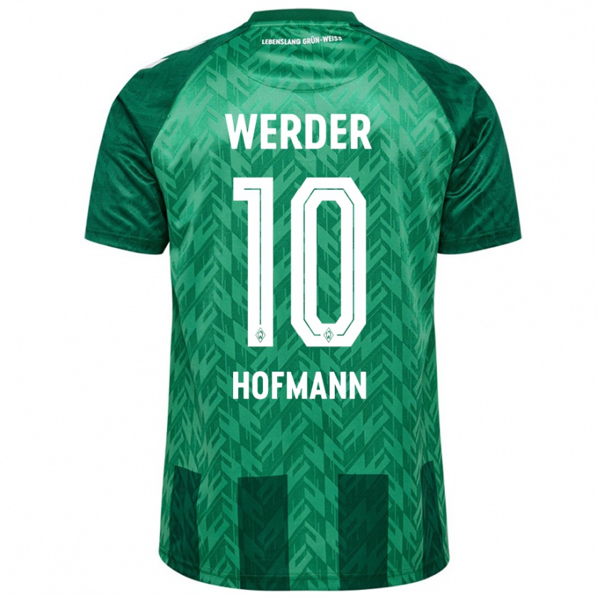 Kandiny Hombre Camiseta Justin Hofmann #10 Verde 1ª Equipación 2024/25 La Camisa Chile