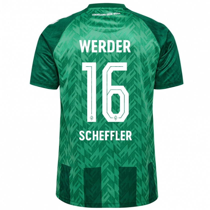 Kandiny Hombre Camiseta Ian Scheffler #16 Verde 1ª Equipación 2024/25 La Camisa Chile