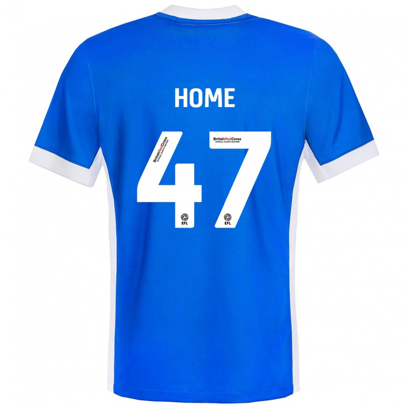 Kandiny Hombre Camiseta Josh Home #47 Azul Blanco 1ª Equipación 2024/25 La Camisa Chile