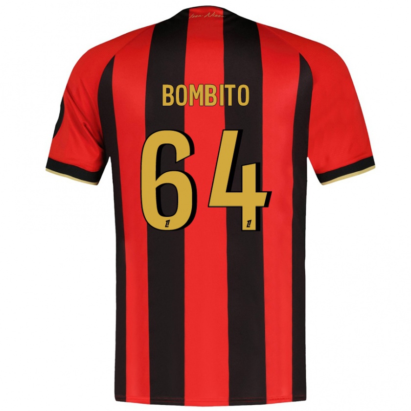 Kandiny Hombre Camiseta Moïse Bombito #64 Rojo Negro 1ª Equipación 2024/25 La Camisa Chile