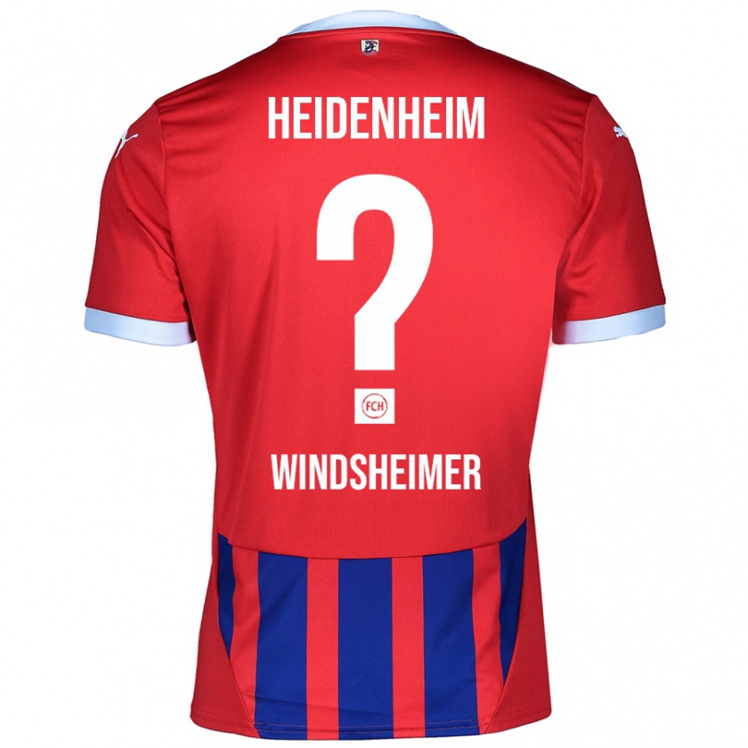 Kandiny Hombre Camiseta Tim Windsheimer #0 Rojo Azul 1ª Equipación 2024/25 La Camisa Chile