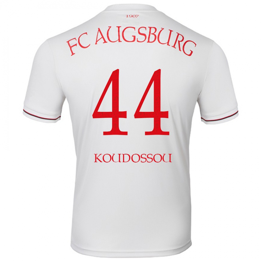 Kandiny Hombre Camiseta Henri Koudossou #44 Blanco 1ª Equipación 2024/25 La Camisa Chile