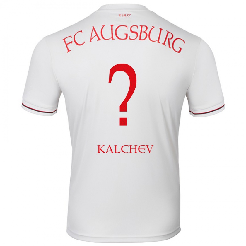 Kandiny Hombre Camiseta Nikola Kalchev #0 Blanco 1ª Equipación 2024/25 La Camisa Chile