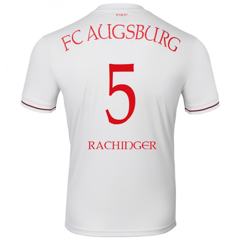 Kandiny Hombre Camiseta Lorenz Rachinger #5 Blanco 1ª Equipación 2024/25 La Camisa Chile