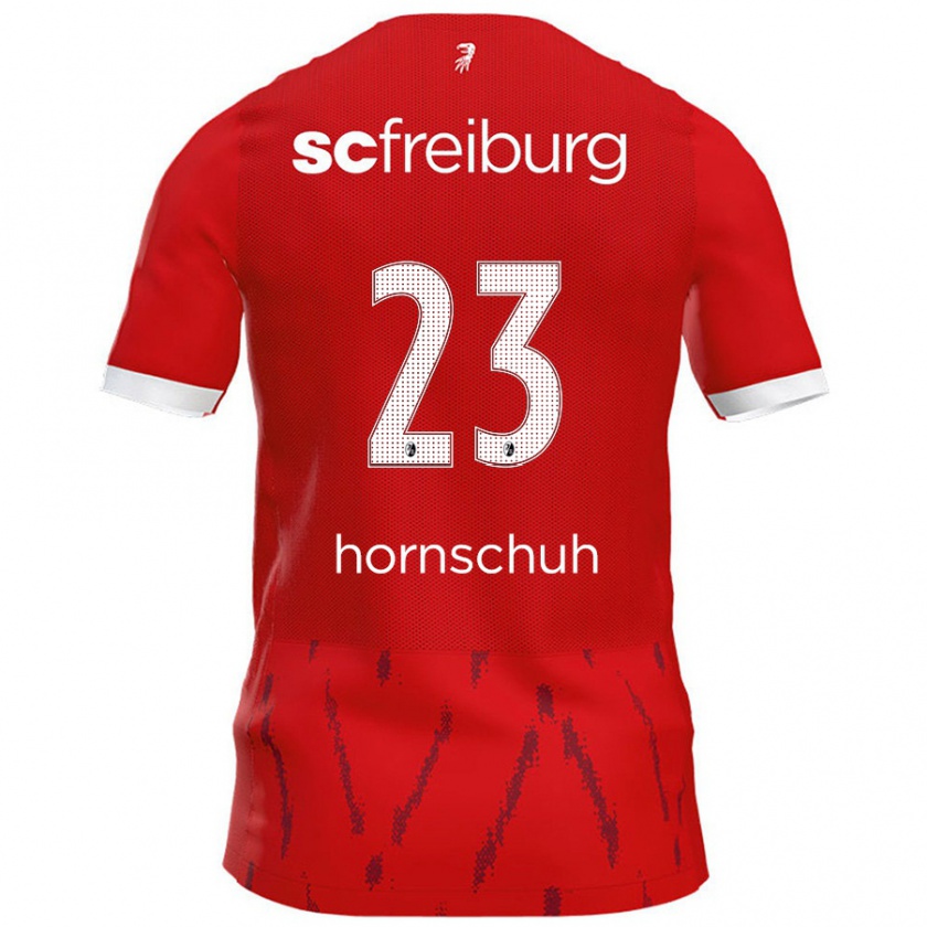 Kandiny Hombre Camiseta Marc Hornschuh #23 Rojo 1ª Equipación 2024/25 La Camisa Chile