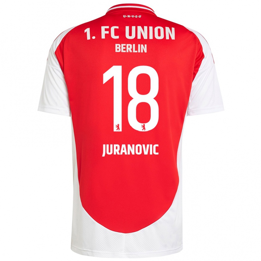 Kandiny Hombre Camiseta Josip Juranovic #18 Rojo Blanco 1ª Equipación 2024/25 La Camisa Chile