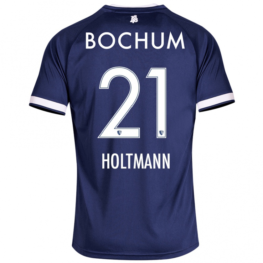 Kandiny Hombre Camiseta Gerrit Holtmann #21 Azul Oscuro 1ª Equipación 2024/25 La Camisa Chile