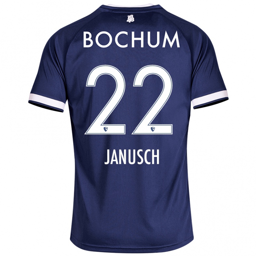 Kandiny Hombre Camiseta Thees Janusch #22 Azul Oscuro 1ª Equipación 2024/25 La Camisa Chile