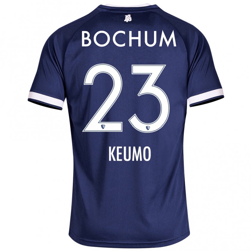 Kandiny Hombre Camiseta Owono-Darnell Keumo #23 Azul Oscuro 1ª Equipación 2024/25 La Camisa Chile