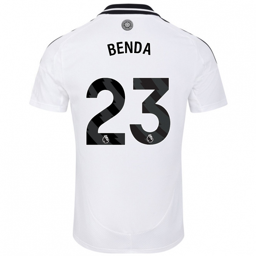 Kandiny Hombre Camiseta Steven Benda #23 Blanco 1ª Equipación 2024/25 La Camisa Chile