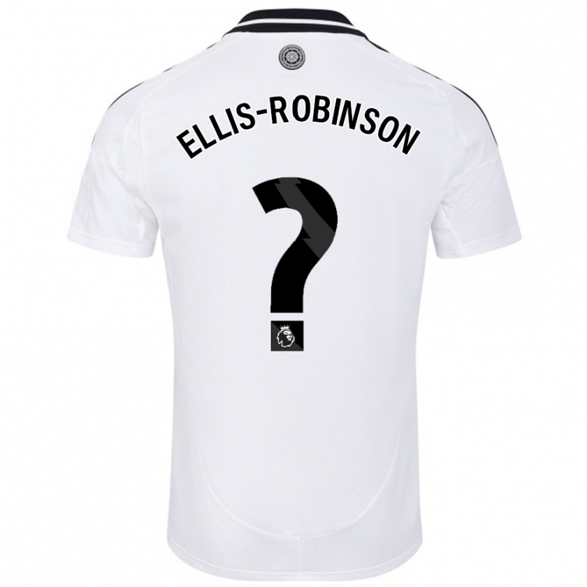 Kandiny Hombre Camiseta Eddie Ellis-Robinson #0 Blanco 1ª Equipación 2024/25 La Camisa Chile