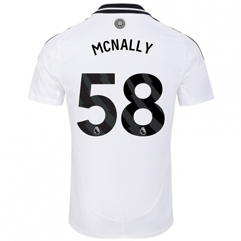 Kandiny Hombre Camiseta Alfie Mcnally #58 Blanco 1ª Equipación 2024/25 La Camisa Chile