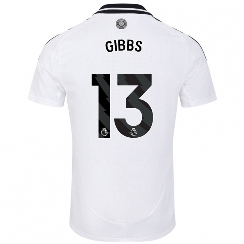 Kandiny Hombre Camiseta Frankie Gibbs #13 Blanco 1ª Equipación 2024/25 La Camisa Chile