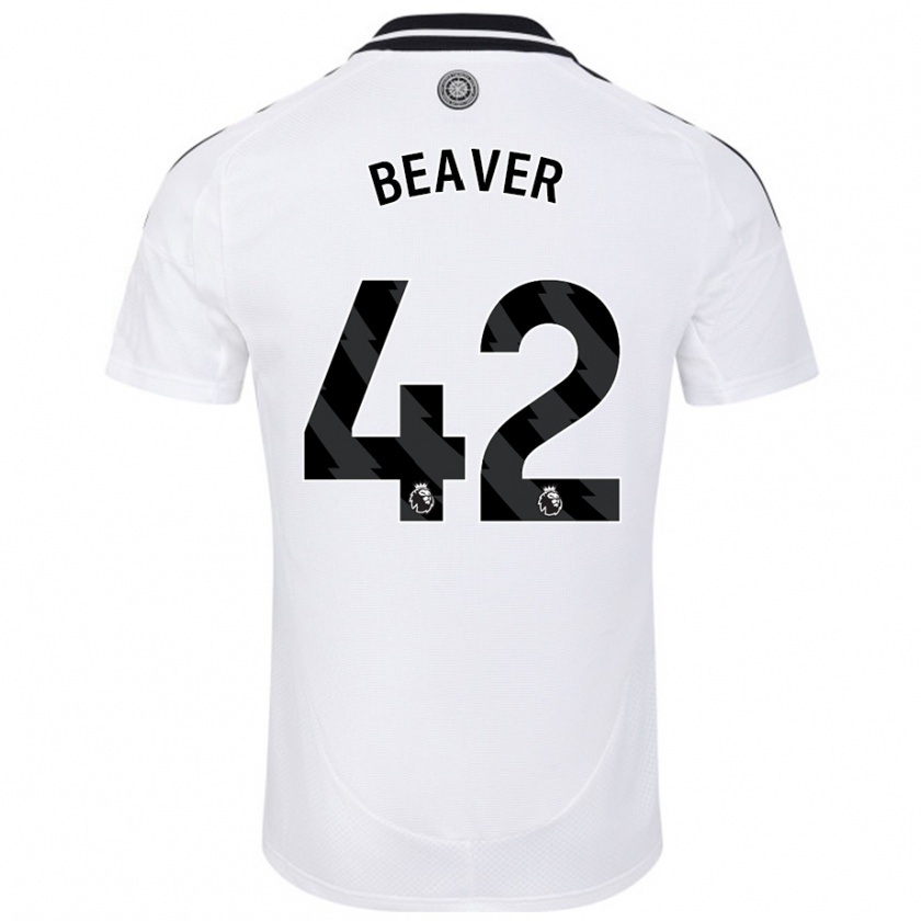 Kandiny Hombre Camiseta Cat Beaver #42 Blanco 1ª Equipación 2024/25 La Camisa Chile