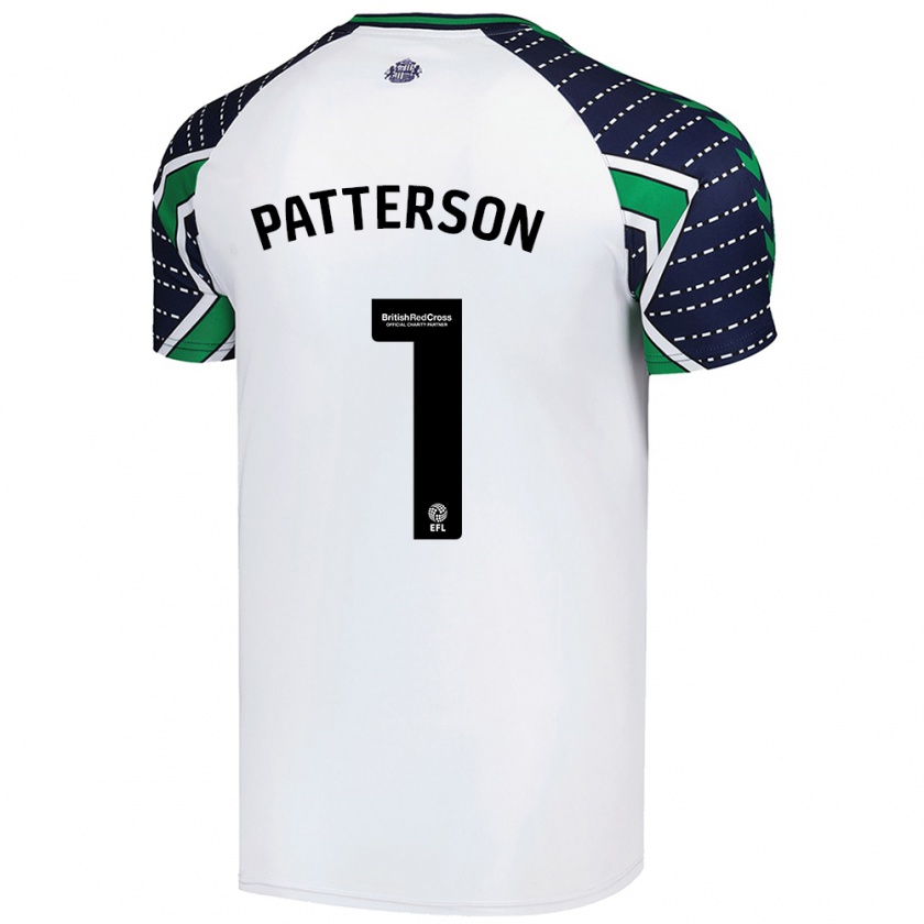 Kandiny Hombre Camiseta Anthony Patterson #1 Blanco 2ª Equipación 2024/25 La Camisa Chile