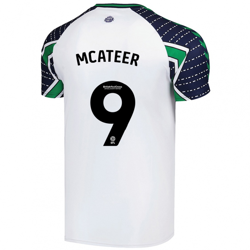 Kandiny Hombre Camiseta Mary Mcateer #9 Blanco 2ª Equipación 2024/25 La Camisa Chile