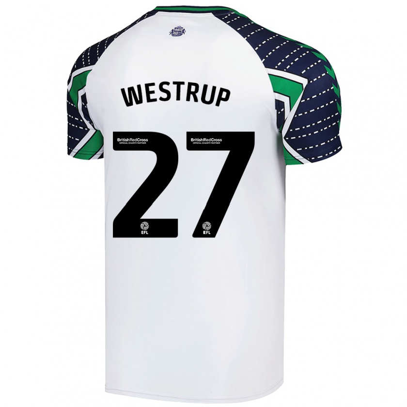 Kandiny Hombre Camiseta Brianna Westrup #27 Blanco 2ª Equipación 2024/25 La Camisa Chile