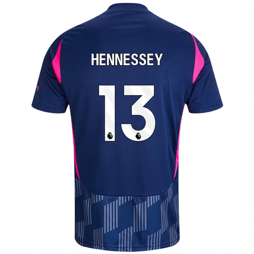 Kandiny Hombre Camiseta Wayne Hennessey #13 Azul Real Rosa 2ª Equipación 2024/25 La Camisa Chile