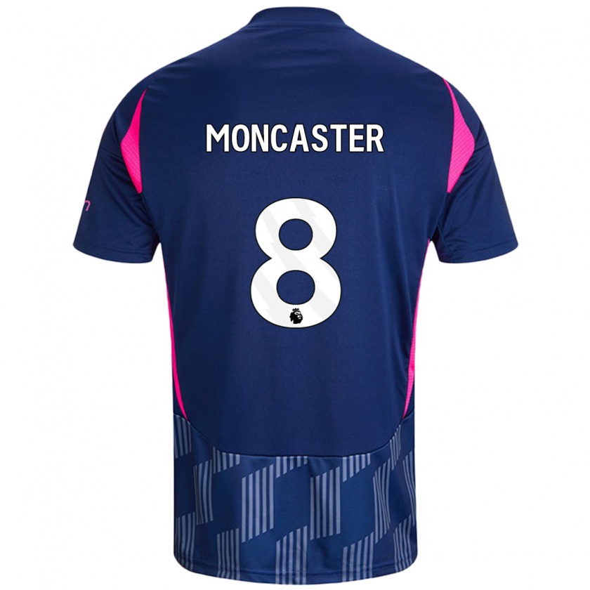 Kandiny Hombre Camiseta Mai Moncaster #8 Azul Real Rosa 2ª Equipación 2024/25 La Camisa Chile