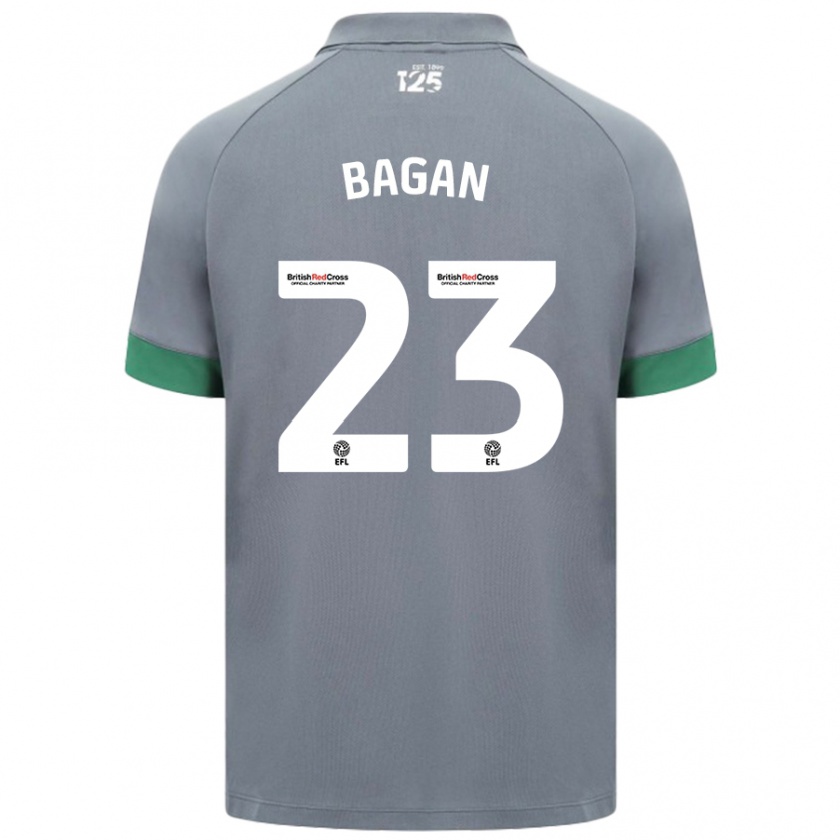 Kandiny Hombre Camiseta Joel Bagan #23 Gris Oscuro 2ª Equipación 2024/25 La Camisa Chile