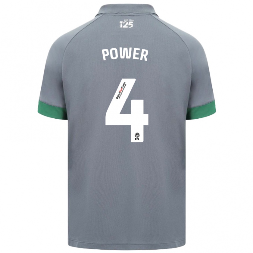 Kandiny Hombre Camiseta Hannah Power #4 Gris Oscuro 2ª Equipación 2024/25 La Camisa Chile