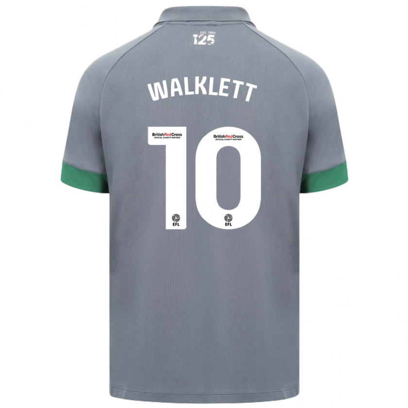 Kandiny Hombre Camiseta Kerry Walklett #10 Gris Oscuro 2ª Equipación 2024/25 La Camisa Chile