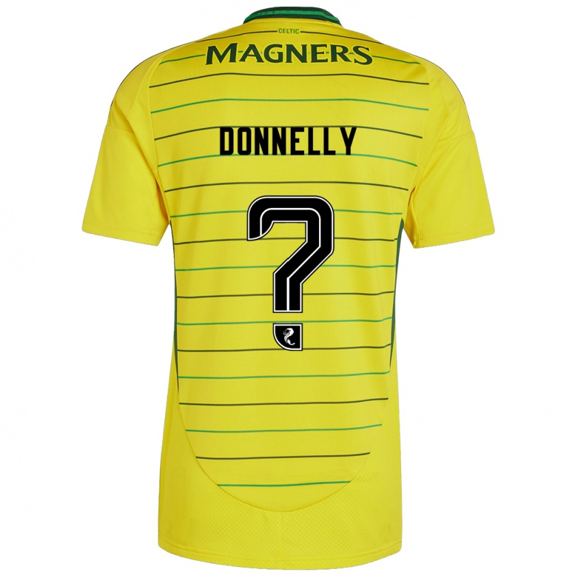 Kandiny Hombre Camiseta Jacob Donnelly #0 Amarillo 2ª Equipación 2024/25 La Camisa Chile