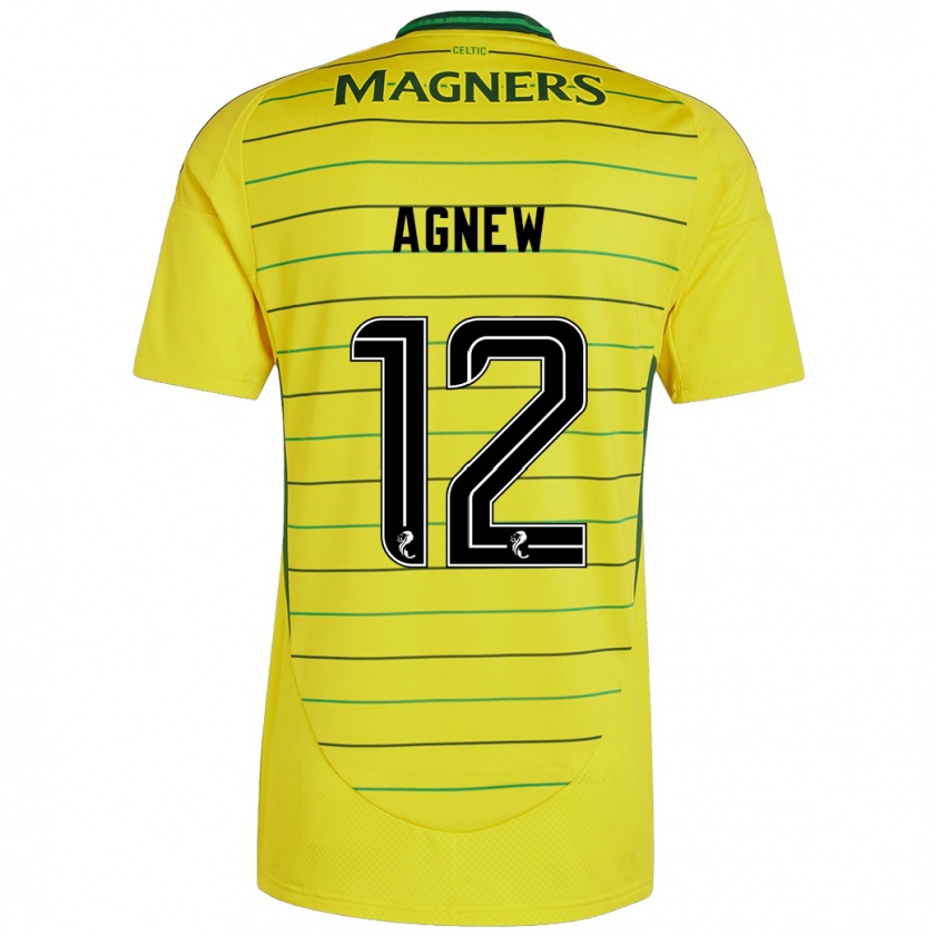 Kandiny Hombre Camiseta Murphy Agnew #12 Amarillo 2ª Equipación 2024/25 La Camisa Chile