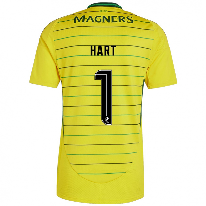 Kandiny Hombre Camiseta Joe Hart #1 Amarillo 2ª Equipación 2024/25 La Camisa Chile