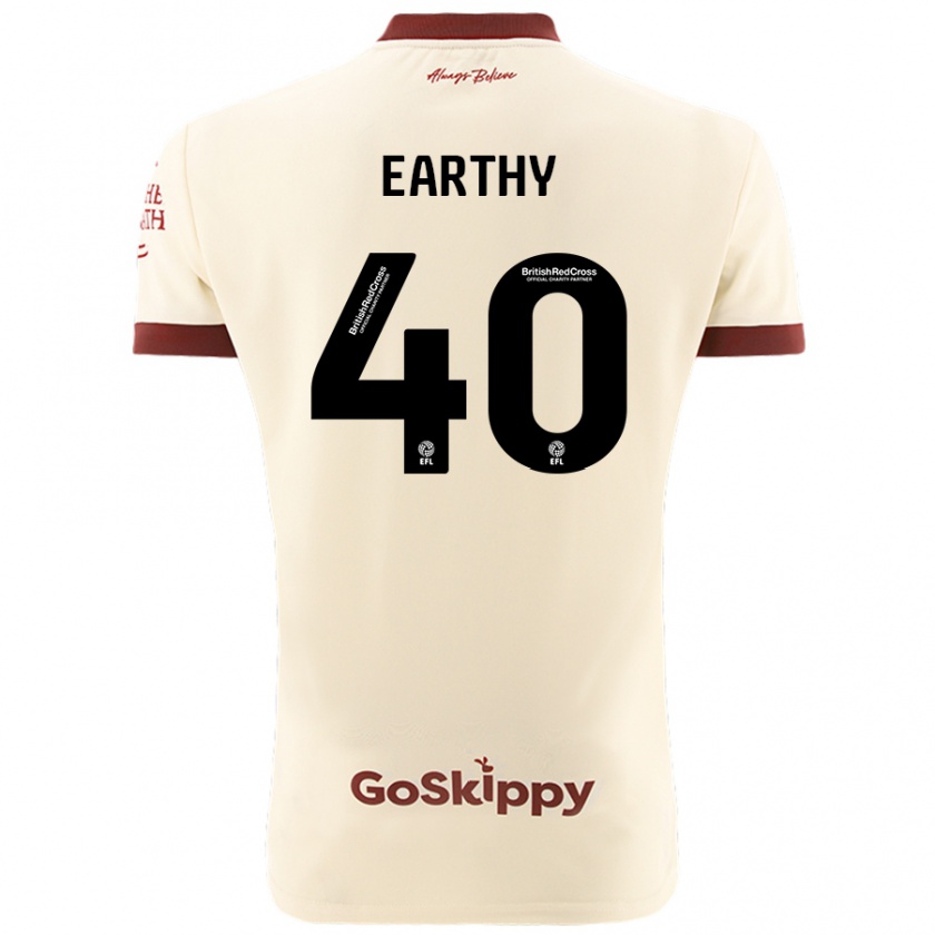 Kandiny Hombre Camiseta George Earthy #40 Crema Blanco 2ª Equipación 2024/25 La Camisa Chile