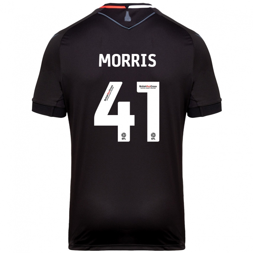 Kandiny Hombre Camiseta Scott Morris #41 Negro 2ª Equipación 2024/25 La Camisa Chile