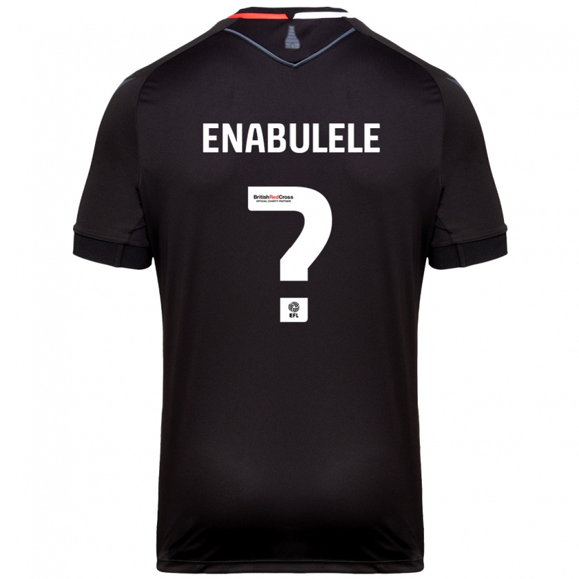 Kandiny Hombre Camiseta Oghosaiwi Enabulele #0 Negro 2ª Equipación 2024/25 La Camisa Chile